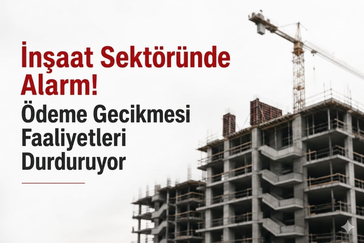 İnşaat Sektöründe Alarm!
Ödeme Gecikmesi Faaliyetleri Durduruyor