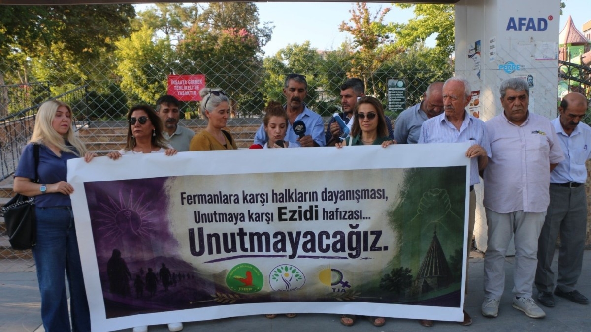 Adıyaman'da Şengal açıklaması: ‘Kadın kırımının failleri yargılanıncaya kadar mücadele sürecek’ - Videolu Haber